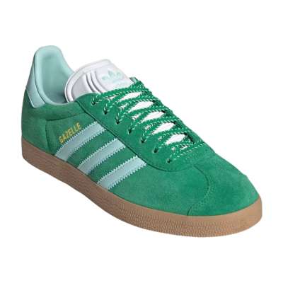 Green Adidas sneakers