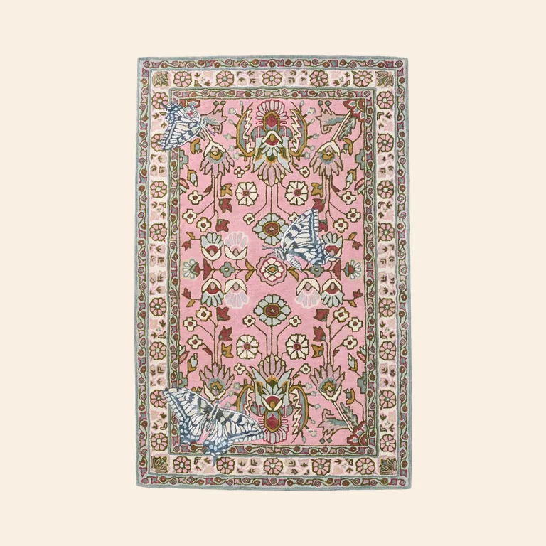 Hand Tufted Butterfly Rug