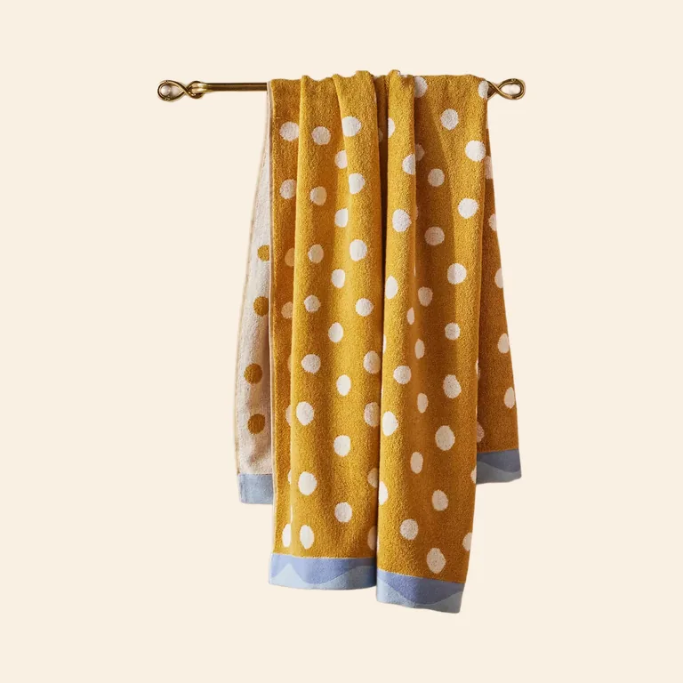 Yellow Polka Dot Towels