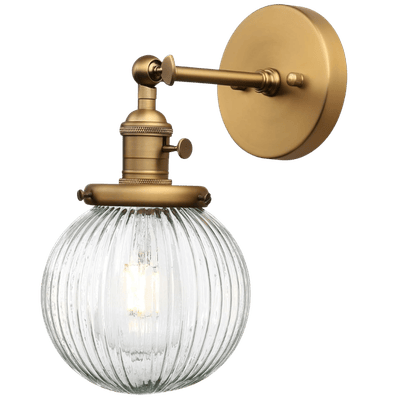 antique-brass-sconce antique brass sconce with glass globe