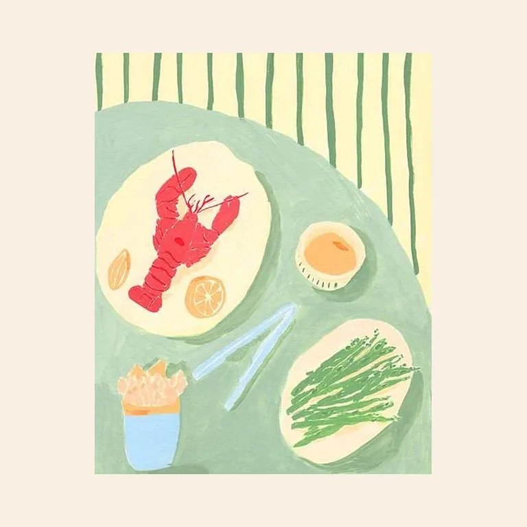 Lobster Dinner by Inez Jestine