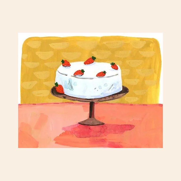 Strawberry Cake by Elizabeth Graeber