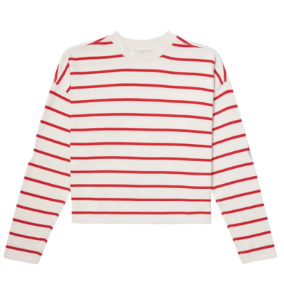 Red and white stripe shirt from AYR