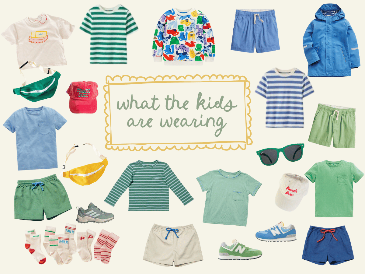 boys-outfit-germany-summer-2025 Mood board showing outfit inspiration for summer boys
