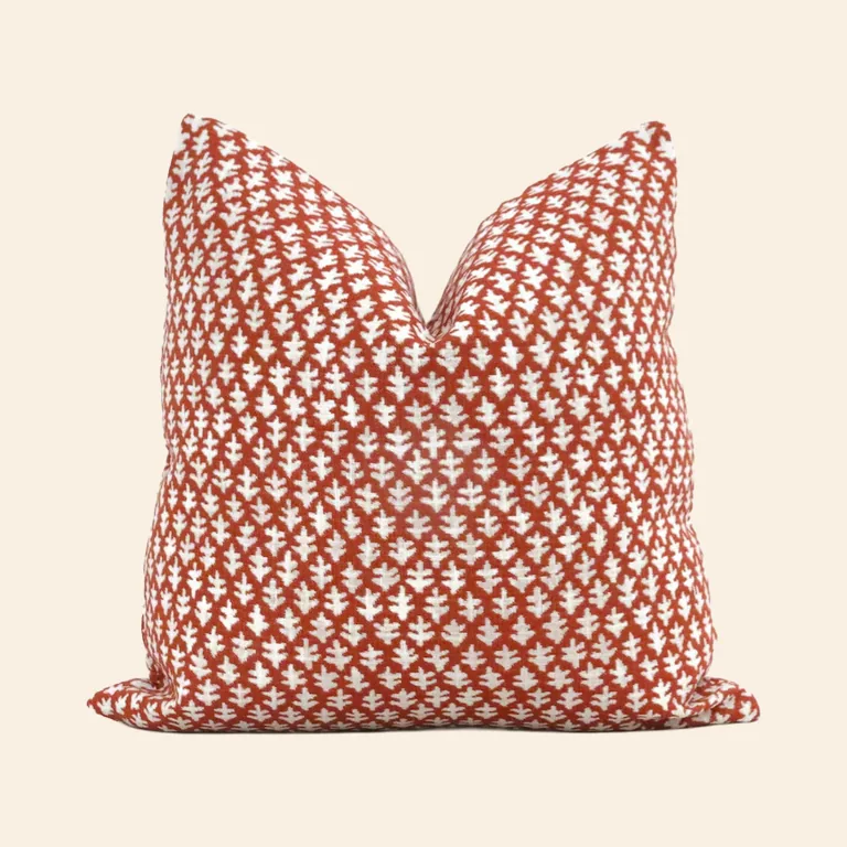 Burma Spice Red Pillow Cover