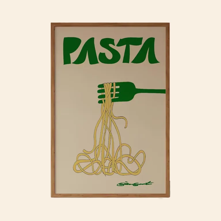 Green Pasta Poster