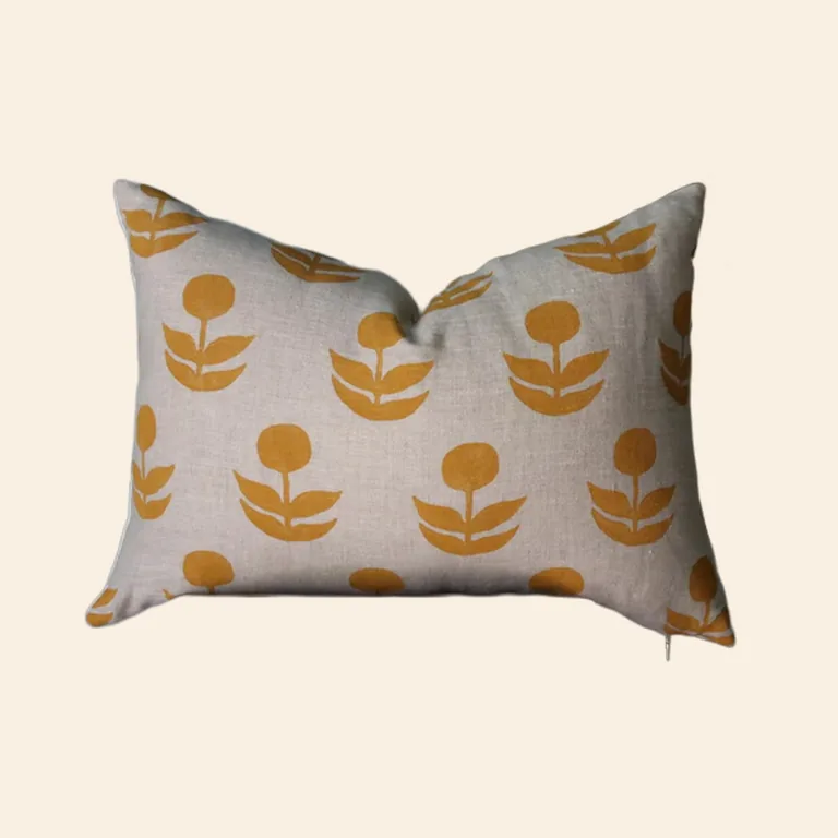 Mustard Yellow Floral Cover
