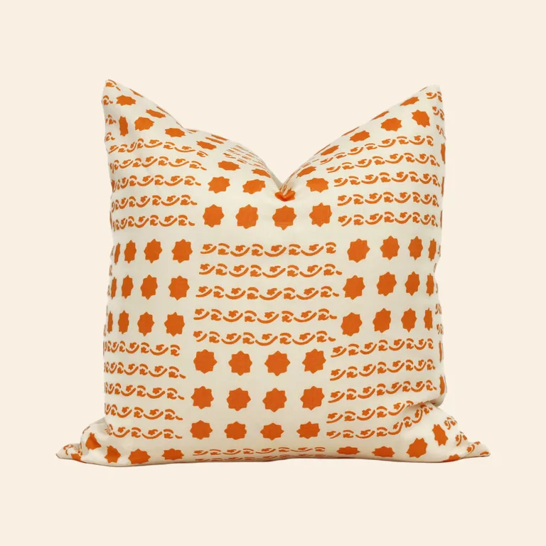 Orange Campobello Pillow Cover