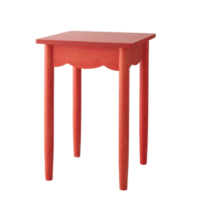 red side table by Schoolhoues