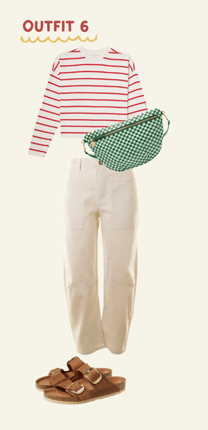 mix-match-outfit-inspo-6 colorful clothes on a mood board showing outfit inspiration