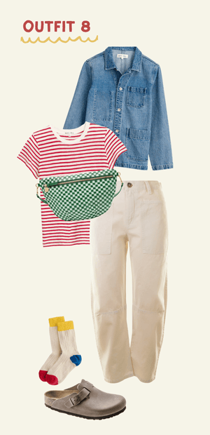 mix-match-outfit-inspo-8 colorful clothes on a mood board showing outfit inspiration