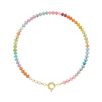 rainbow bead necklace