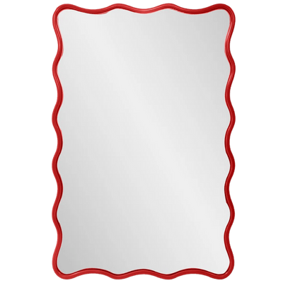 red wavy mirror