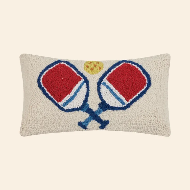 Pickleball Wool Hook Pillow