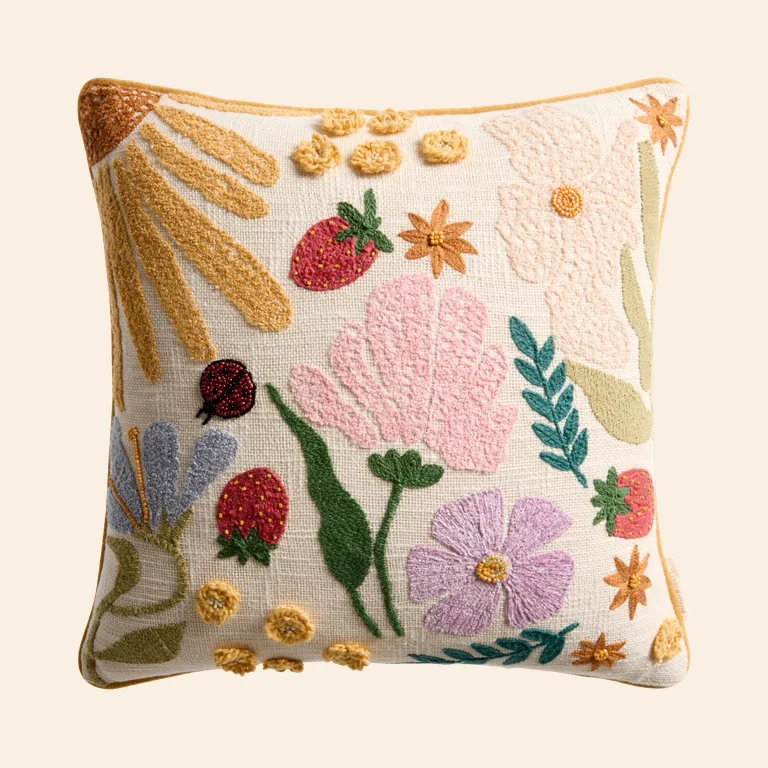 Spring Botanical Throw Pillow