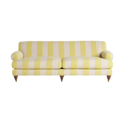 Yellow stripe couch 