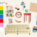 Interior color palette inspired by Becky Boden print