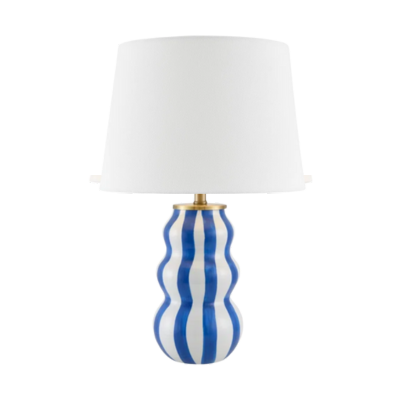 blue wavy lamp