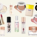 board showing makeup and skincare