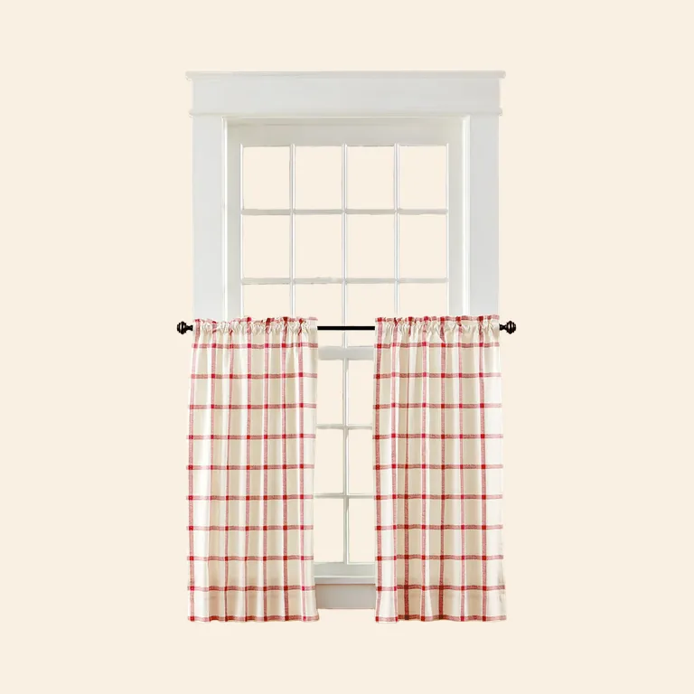 Red Plaid Curtains